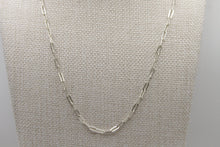 Load image into Gallery viewer, Small Paperclip Silver Necklace