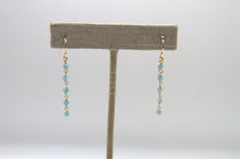 Load image into Gallery viewer, Five Stars Apatite Gold Earrings