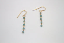 Load image into Gallery viewer, Five Stars Apatite Gold Earrings