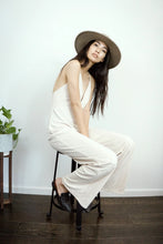 Load image into Gallery viewer, Venice Viscose Cream Jumpsuit