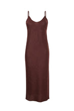 Load image into Gallery viewer, Mocha Linen Maxi Dress