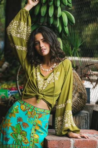 June Blouse- Olive