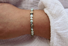 Load image into Gallery viewer, Fresh Water Pearl Abalone Silver Bracelet