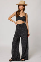 Load image into Gallery viewer, The Venice Wide Leg Pant- Pallino Nero