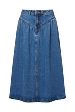 Load image into Gallery viewer, Leonie Denim Skirt- River Blue