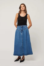 Load image into Gallery viewer, Leonie Denim Skirt- River Blue