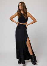 Load image into Gallery viewer, What If Maxi Skirt- Black