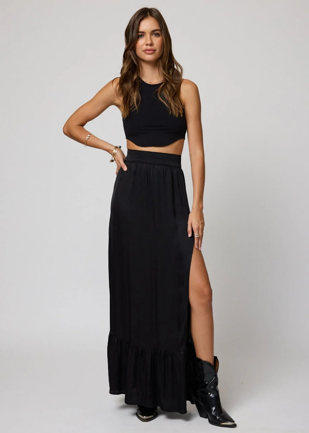 What If Maxi Skirt- Black