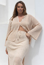 Load image into Gallery viewer, Salina Crochet Cardigan in Natural