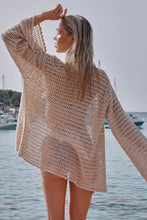 Load image into Gallery viewer, Salina Crochet Cardigan in Natural