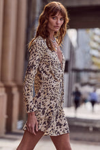 Load image into Gallery viewer, Snow Leopard Bias Mini Dress