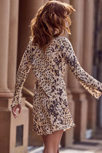 Load image into Gallery viewer, Snow Leopard Bias Mini Dress