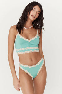 Amour Lace Brief- Seafoam