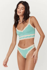 Amour Lace Brief- Seafoam