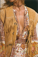 Load image into Gallery viewer, Fearless Heart Suede Fringe Vest- Sun Glow