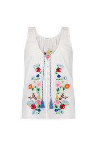 Florapaloosa Embroidered Cami- Wildflower