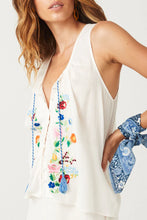 Load image into Gallery viewer, Florapaloosa Embroidered Cami- Wildflower