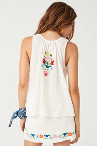 Florapaloosa Embroidered Cami- Wildflower