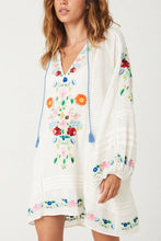 Load image into Gallery viewer, Florapaloosa Embroidered Tunic Dress- Wildflower