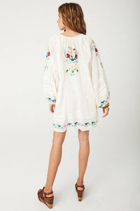 Florapaloosa Embroidered Tunic Dress- Wildflower