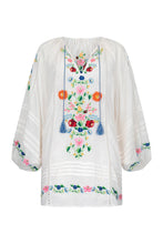 Load image into Gallery viewer, Florapaloosa Embroidered Tunic Dress- Wildflower