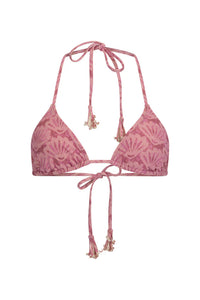 Goldie Shimmer Tri Top- Desert Rose