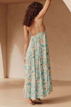 Load image into Gallery viewer, Goldie Strappy Maxi Dress- Lagoon