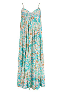 Goldie Strappy Maxi Dress- Lagoon