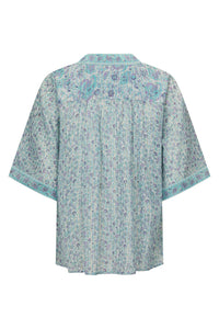 Little Bird Flutter Sleeve Blouse- Sky