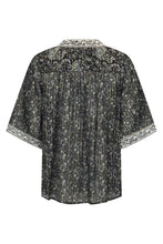 Load image into Gallery viewer, Little Bird Flutter Sleeve Blouse- Midnight