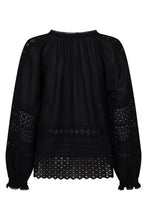 Load image into Gallery viewer, Love in the Afternoon Lace Blouse- Midnight Rose