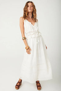 Love in the Afternoon Lace Maxi Skirt- Daisy