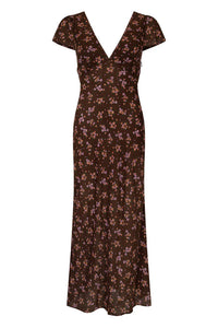 Melody Bias Maxi Dress- Antique Walnut