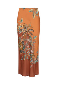 Mojave Lily Bias Skirt- Amber