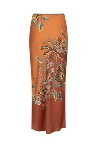 Mojave Lily Bias Skirt- Amber