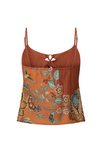 Mojave Lily Lace Up Cami- Amber