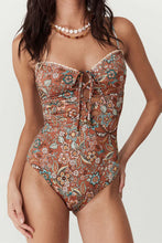 Load image into Gallery viewer, Mojave Lily Lace Up One Piece- Amber