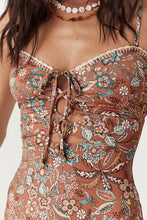 Load image into Gallery viewer, Mojave Lily Lace Up One Piece- Amber