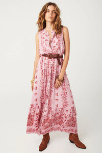 Rebel Spirit Button Through Maxi Dress- Zinnia