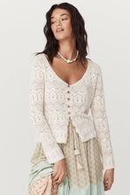 Load image into Gallery viewer, Siesta Pointelle Cardigan- Daisy