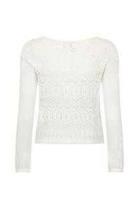 Siesta Pointelle Cardigan- Daisy