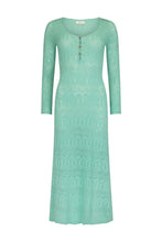 Load image into Gallery viewer, Siesta Pointelle Dress- Seafoam