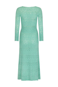 Siesta Pointelle Dress- Seafoam