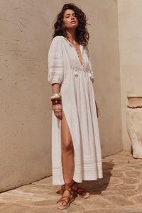 Stevie Lace Boho Dress- Camellia