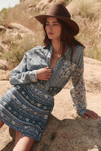 Load image into Gallery viewer, Sunshine Bandit Shirt Dress- Chambray