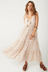 Sunshine Bandit Strappy Gown- Desert Sage