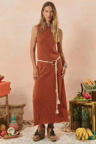 Rhodes Knit Maxi Dress- Cinnamon