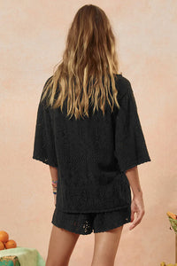 Rhodes Knit Shirt- Onyx