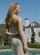 Load image into Gallery viewer, Supernova Sequin Maxi Dress- Champagne