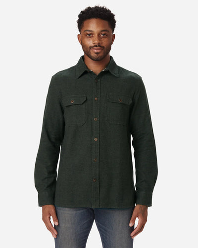 Flannel Utility Shirt in Twisted Sage